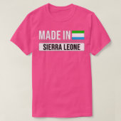 Gemaakt in Sierra Leone Gift voor Sierra Leone met T-shirt (Design voorkant)