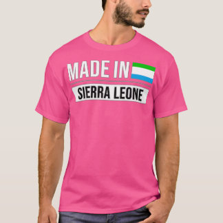 Gemaakt in Sierra Leone Gift voor Sierra Leone met T-shirt