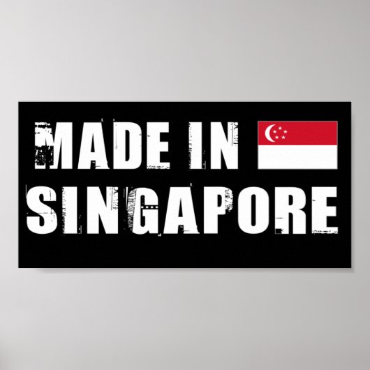 Gemaakt in Singapore Poster (Voorkant)