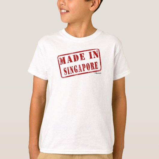 Gemaakt in Singapore T-shirt (Voorkant)
