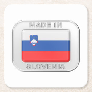 Gemaakt in Slovenië Kartonnen Onderzetters