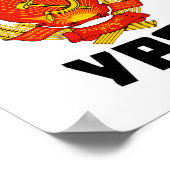 Gemaakt in Sovjet Oekraïne, Houd van Sovjetunie  Poster (Hoek)