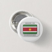 Gemaakt in Suriname Ronde Button 3,2 Cm (Voorkant /achterkant)