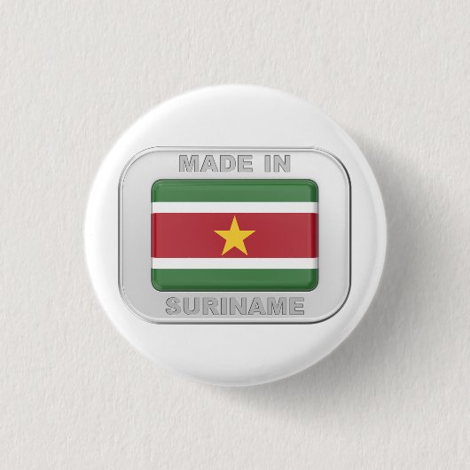 Gemaakt in Suriname Ronde Button 3,2 Cm (Voorkant)