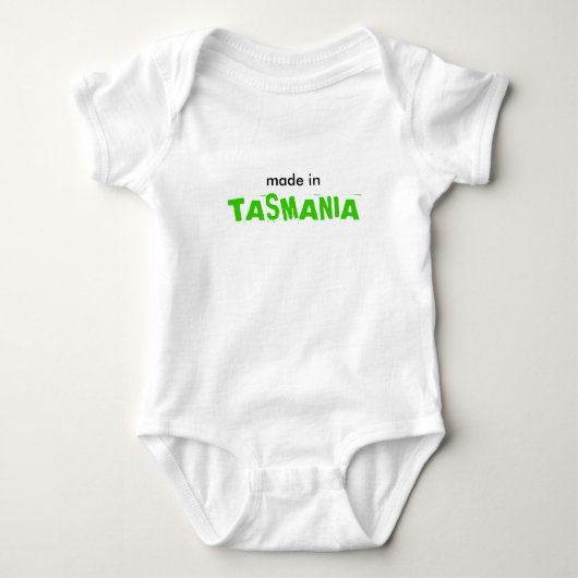 Gemaakt in Tasmanië Grappig Schattig Romper (Voorkant)