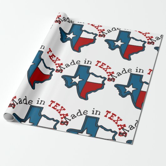 Gemaakt in Texas Cadeaupapier (Uitgerold)