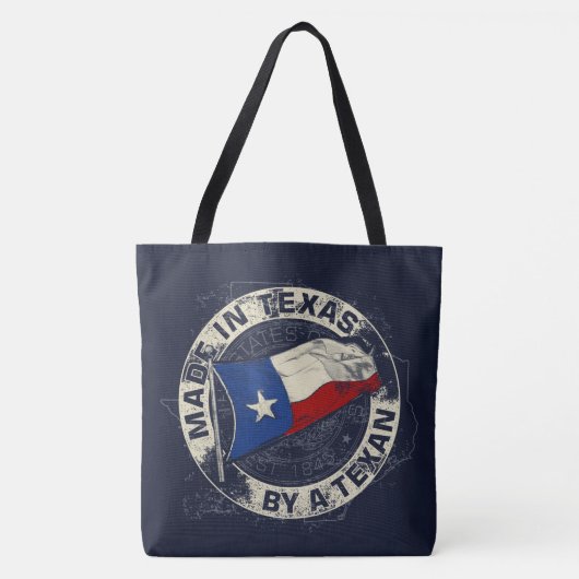 Gemaakt in Texas door een Texaan Tote Bag (Voorkant)