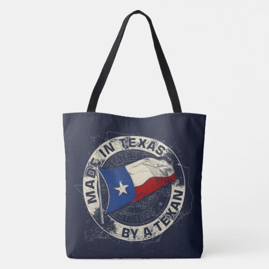 Gemaakt in Texas door een Texaan Tote Bag (Achterkant)