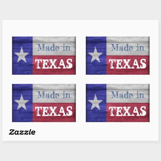 Gemaakt in Texas Label Sticker (Vel)