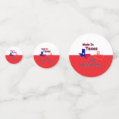 gemaakt in Texas met Poolse onderdelen Confetti (Achterkanten)