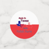 gemaakt in Texas met Poolse onderdelen Confetti (Kleine voorkant)