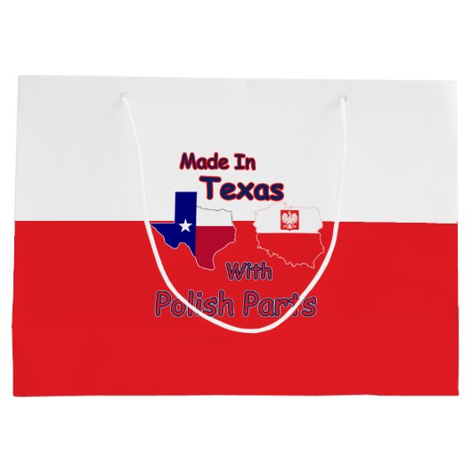 gemaakt in Texas met Poolse onderdelen Groot Cadeauzakje (Achterkant)