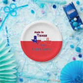 gemaakt in Texas met Poolse onderdelen Papieren Bordje (Feest)