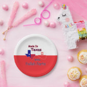 gemaakt in Texas met Poolse onderdelen Papieren Bordje (Feest)