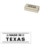 Gemaakt in Texas State Star Rubberstempel (Gestempeld)