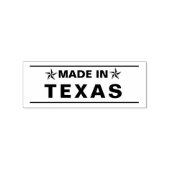 Gemaakt in Texas State Star Rubberstempel (Afrduk)