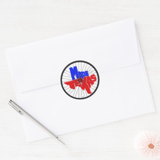Gemaakt in Texas Sticker (Envelop)
