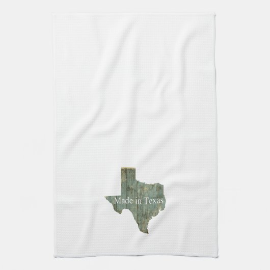 Gemaakt in Texas Theedoek Keukenhanddoek (Verticaal)