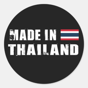 Gemaakt in Thailand Ronde Sticker