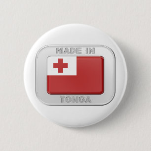 Gemaakt in Tonga Ronde Button 5,7 Cm