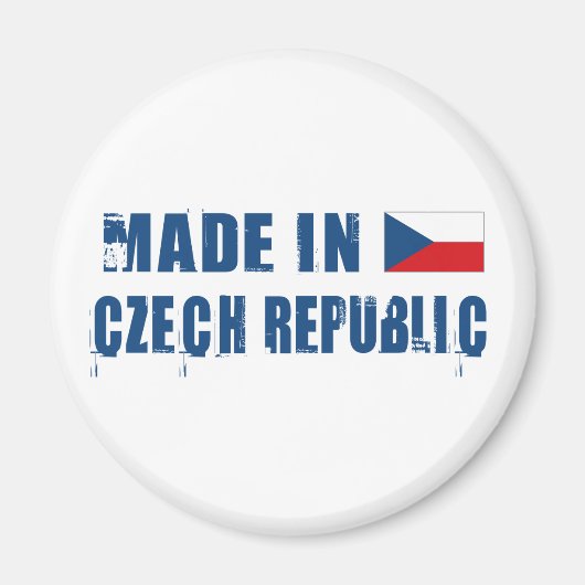 Gemaakt in Tsjechië Magneet (Voorkant)