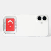 Gemaakt in Turkije Case-Mate iPhone Case (Achterkant (horizontaal))
