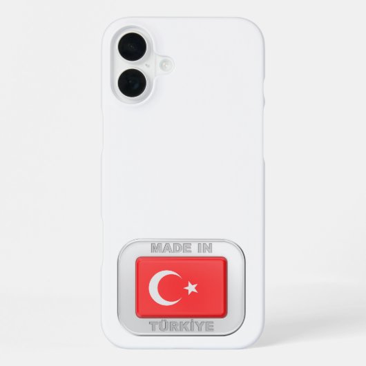 Gemaakt in Turkije iPhone Hoesje (Achterkant)