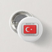 Gemaakt in Turkije Ronde Button 3,2 Cm (Voorkant /achterkant)