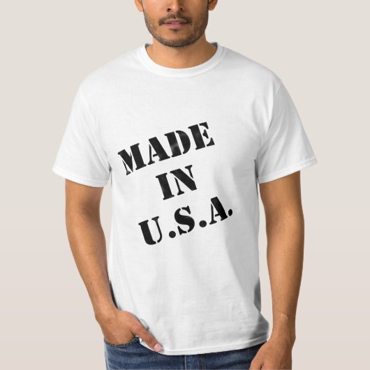 Gemaakt in USA Design T-Shirt (Voorkant)
