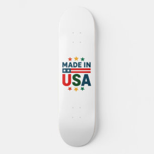 Gemaakt in USA patriottisch typografisch ontwerp Persoonlijk Skateboard