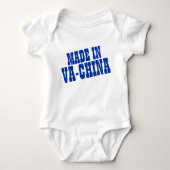 Gemaakt in VaChina Funny Baby Joke Romper (Voorkant)