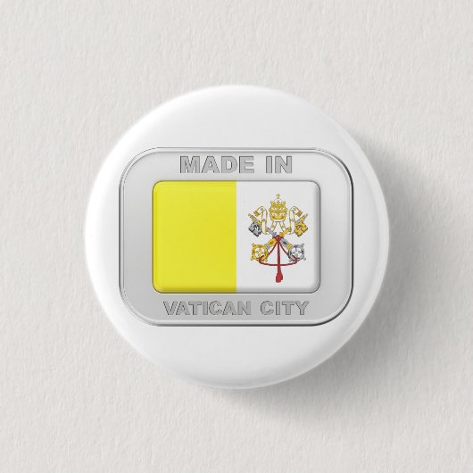 Gemaakt in Vaticaanstad Ronde Button 3,2 Cm (Voorkant)
