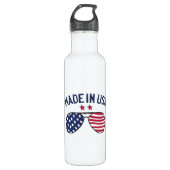 Gemaakt in Verenigde Staten Amerikaanse vlagzonneb Waterfles (Voorkant)