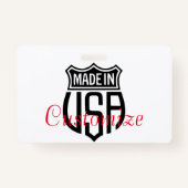 Gemaakt in Verenigde Staten Sign Thunder_Cove Badge (Achterkant)