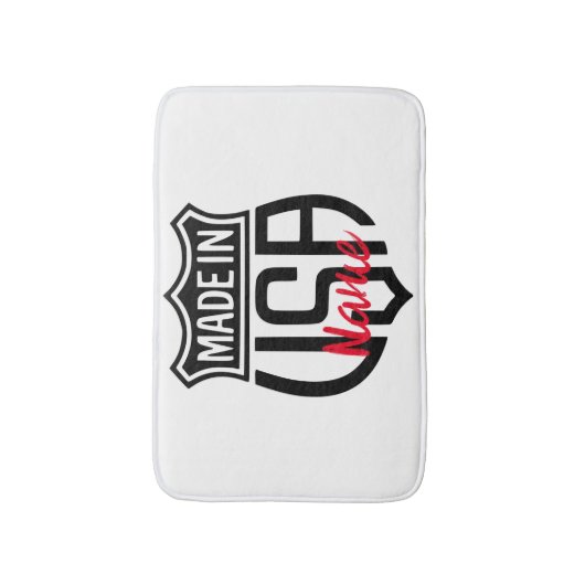 Gemaakt in Verenigde Staten Sign Thunder_Cove Badmat (Voorkant Verticaal)