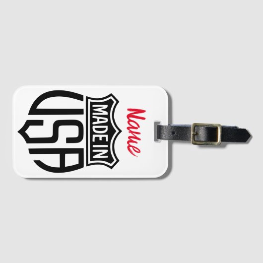 Gemaakt in Verenigde Staten Sign Thunder_Cove Bagagelabel (Voorkant (horizontaal))