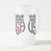 Gemaakt in Verenigde Staten Sign Thunder_Cove Matglas Bierpul (Voorkant rechts)