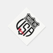 Gemaakt in Verenigde Staten Sign Thunder_Cove Servet (Hoek)