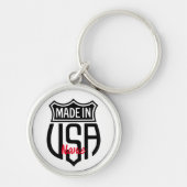 Gemaakt in Verenigde Staten Sign Thunder_Cove Sleutelhanger (Voorkant)