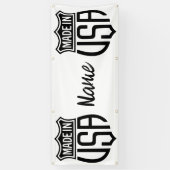 Gemaakt in Verenigde Staten Sign Thunder_Cove Spandoek (Verticaal)