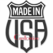 Gemaakt in Verenigde Staten Sign Thunder_Cove Sticker (Voorkant)