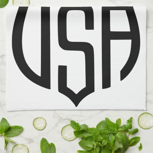 Gemaakt in Verenigde Staten Sign Thunder_Cove Theedoek (Gevouwen)