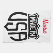 Gemaakt in Verenigde Staten Sign Thunder_Cove Theedoek (Horizontaal)