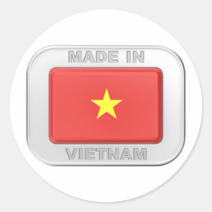 Gemaakt in Vietnam Ronde Sticker