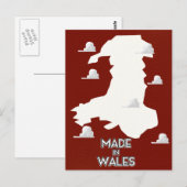 Gemaakt in Wales Briefkaart (Voorkant / Achterkant)