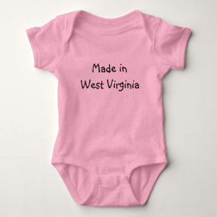 Gemaakt in West Virginia baby Creeper Romper