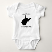 Gemaakt in West Virginia WV Baby Bodysuit (Voorkant)
