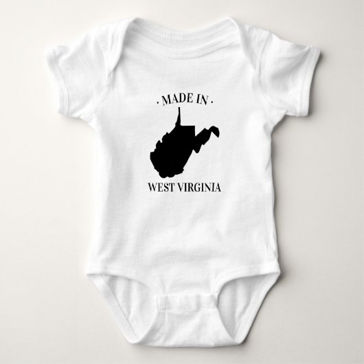 Gemaakt in West Virginia WV Baby Bodysuit (Voorkant)