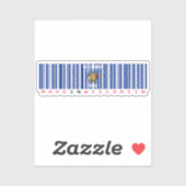 Gemaakt in Wisconsin Barcode vlag State Pride Sticker (Vel)