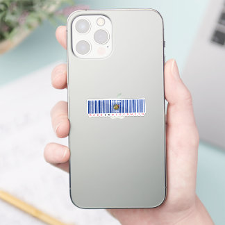 Gemaakt in Wisconsin Barcode vlag State Pride Sticker